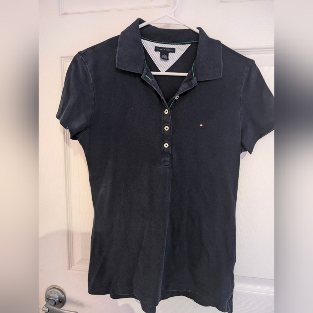 Tommy Hilfiger Women's Black Polo Shirt